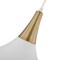 Nuvo Phoenix 1-Light Large Pendant Matte White with Burnished Brass 60/7518 - alternate 4
